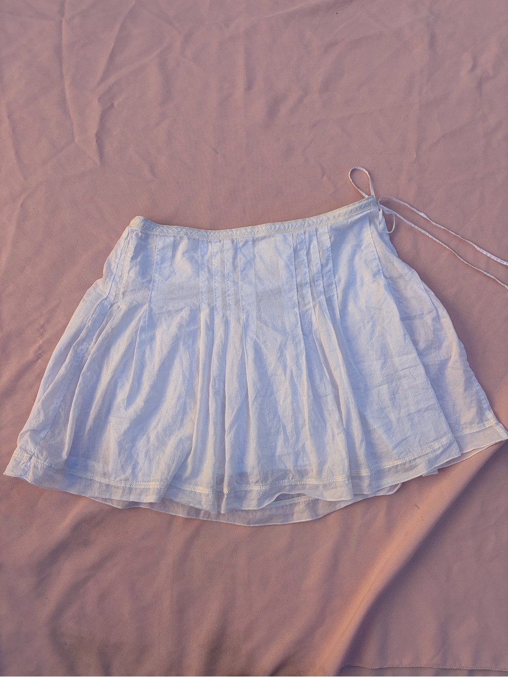 Abercrombie & Fitch White Linen Skirt